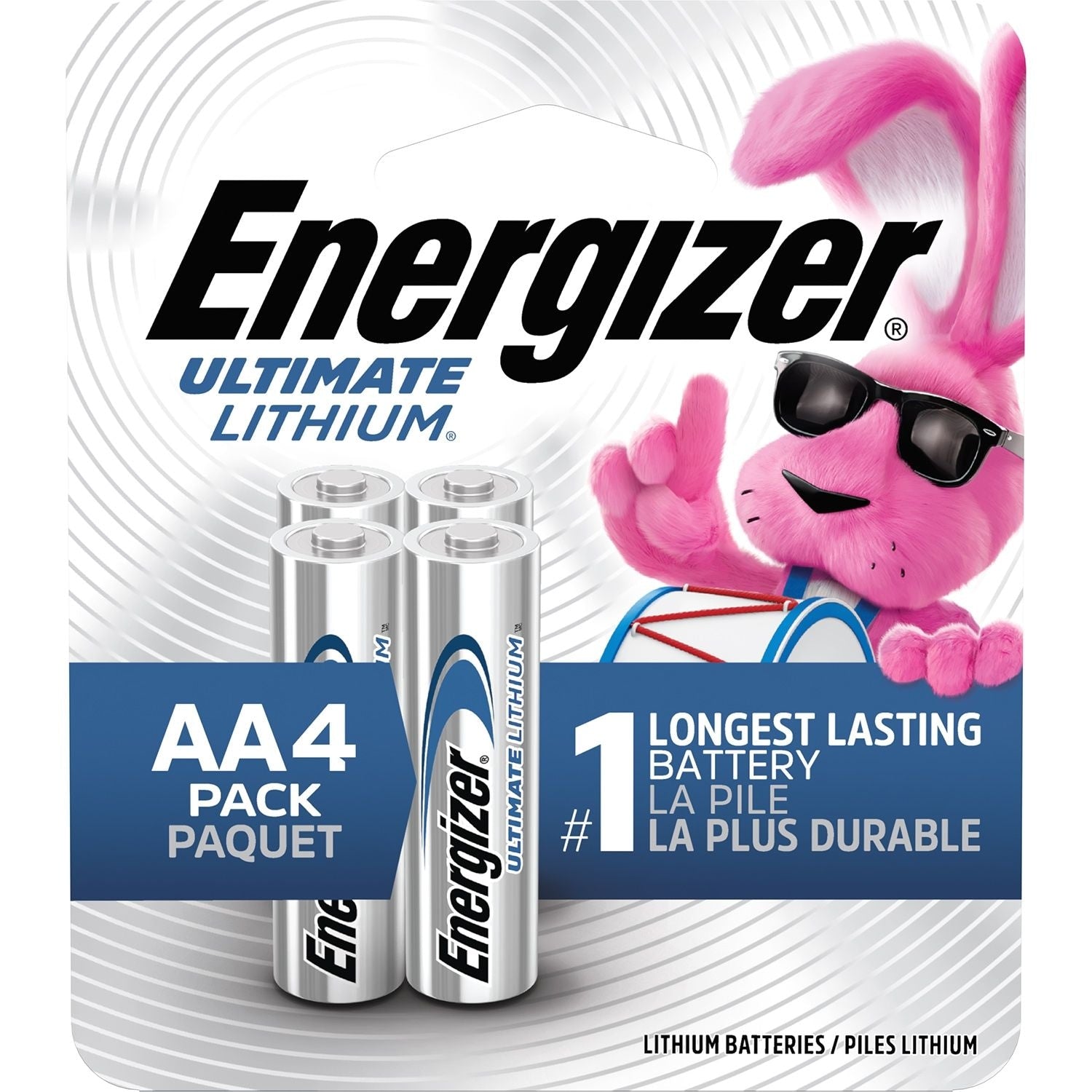 Ultimate Lithium AA Batteries, Long Lasting, All Purpose, 4-pk Z5X3 - product image 1