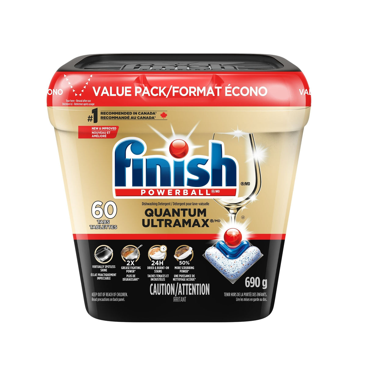 Quantum UltraMAX Dishwasher Detergent, 60-ct Z4Q7 - product image 1