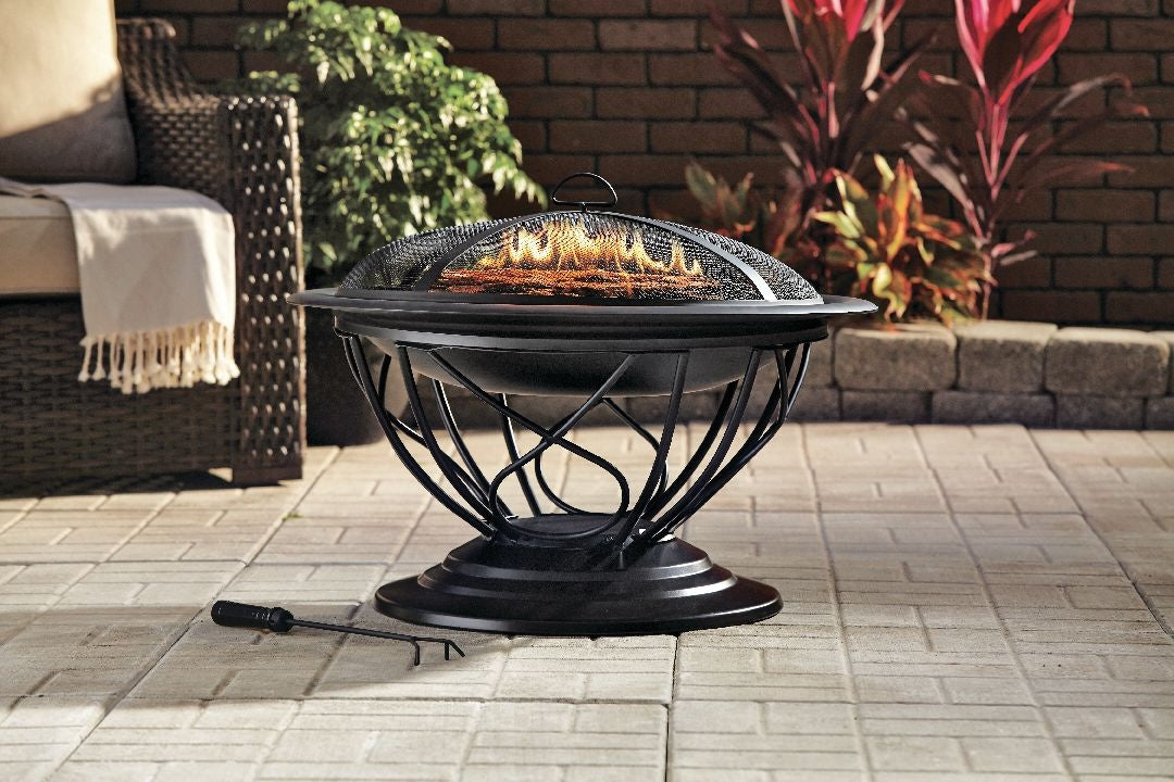 Savona Round Wood-Burning Outdoor Fire Bowl/Fire Pit, 29.5 x 20-in P9S4 - product image 8