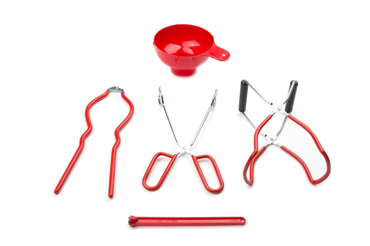 Canning Specialty Set, 5-pc, Plastic, Red D9K6 - product image 1