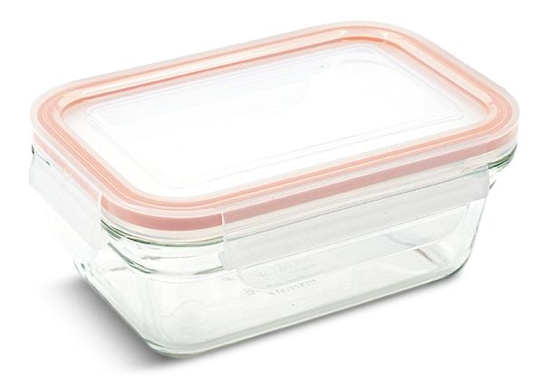 Rectangle Glass Food Storage Container with Airtight Seal, 470-mL M5E5 - product image 1