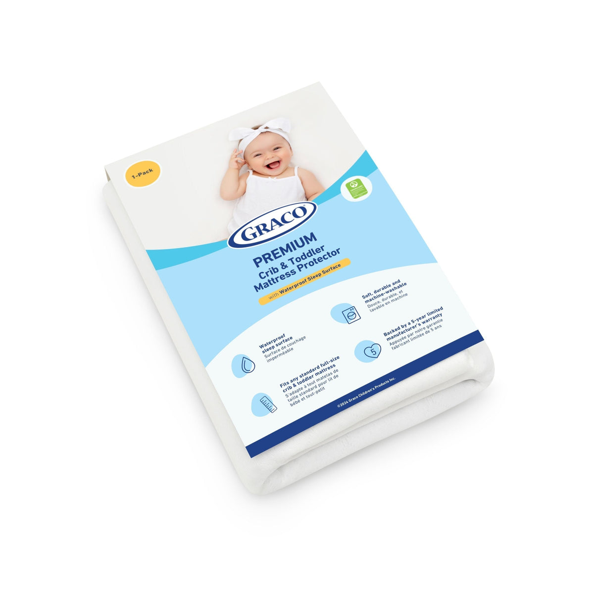 Premium Crib & Toddler Mattress Protector F0Y9 - product image 1
