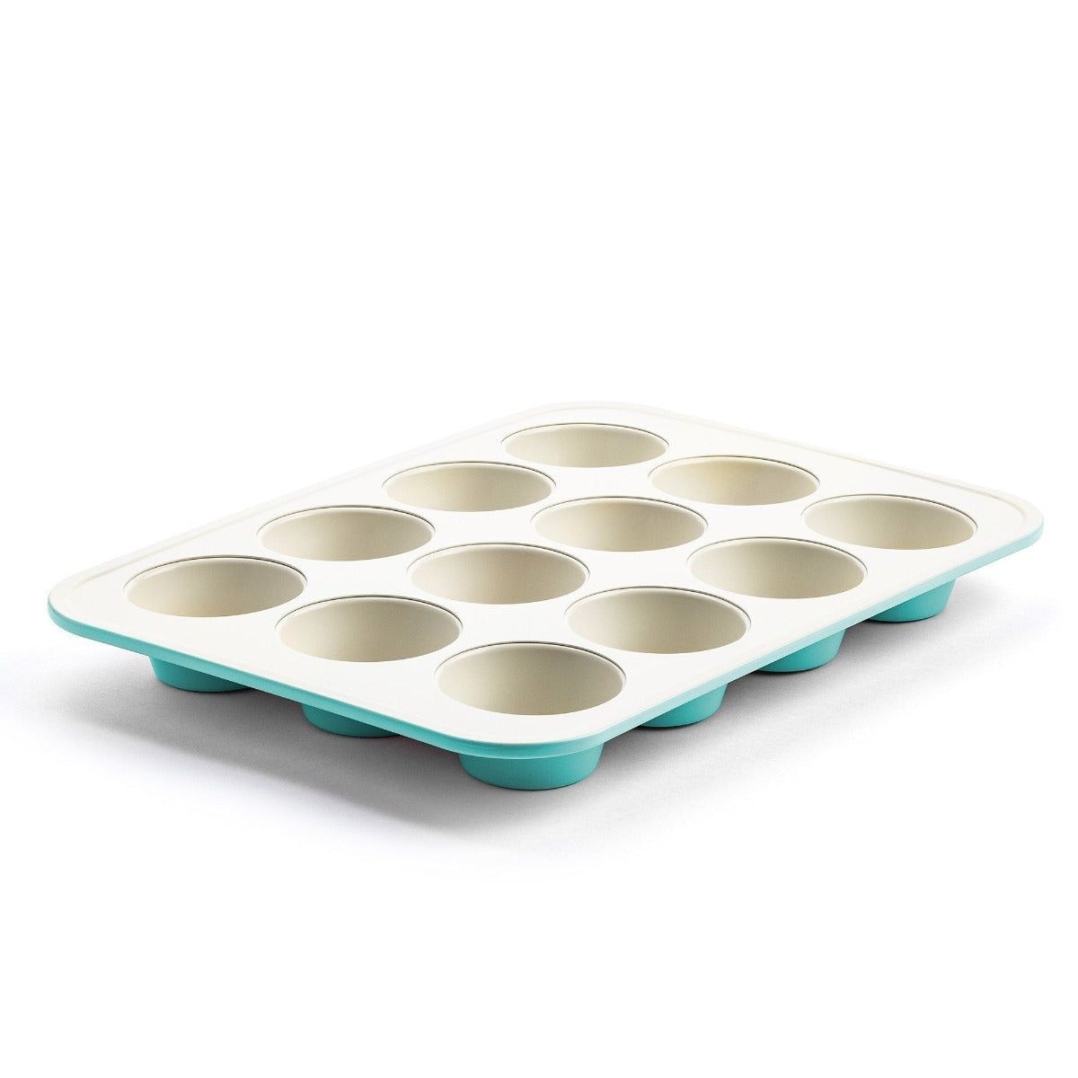Green Pan Teal Ceramic Non-Stick Muffin Pan, 12-Cup I3G1 - product image 1