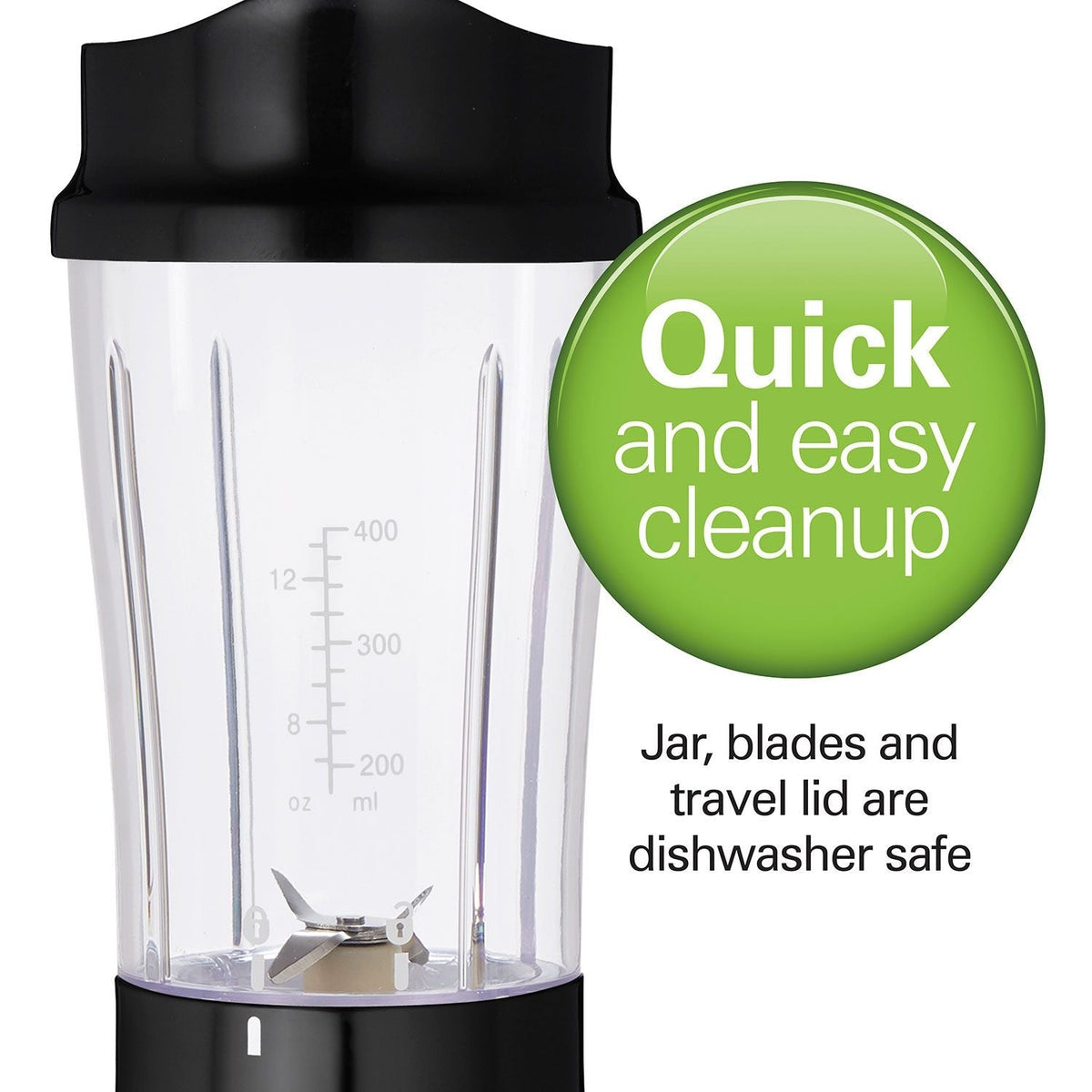Personal Creations Single-Serve Blender with Travel Jar, Black, 414mL G8L4 - product image 5