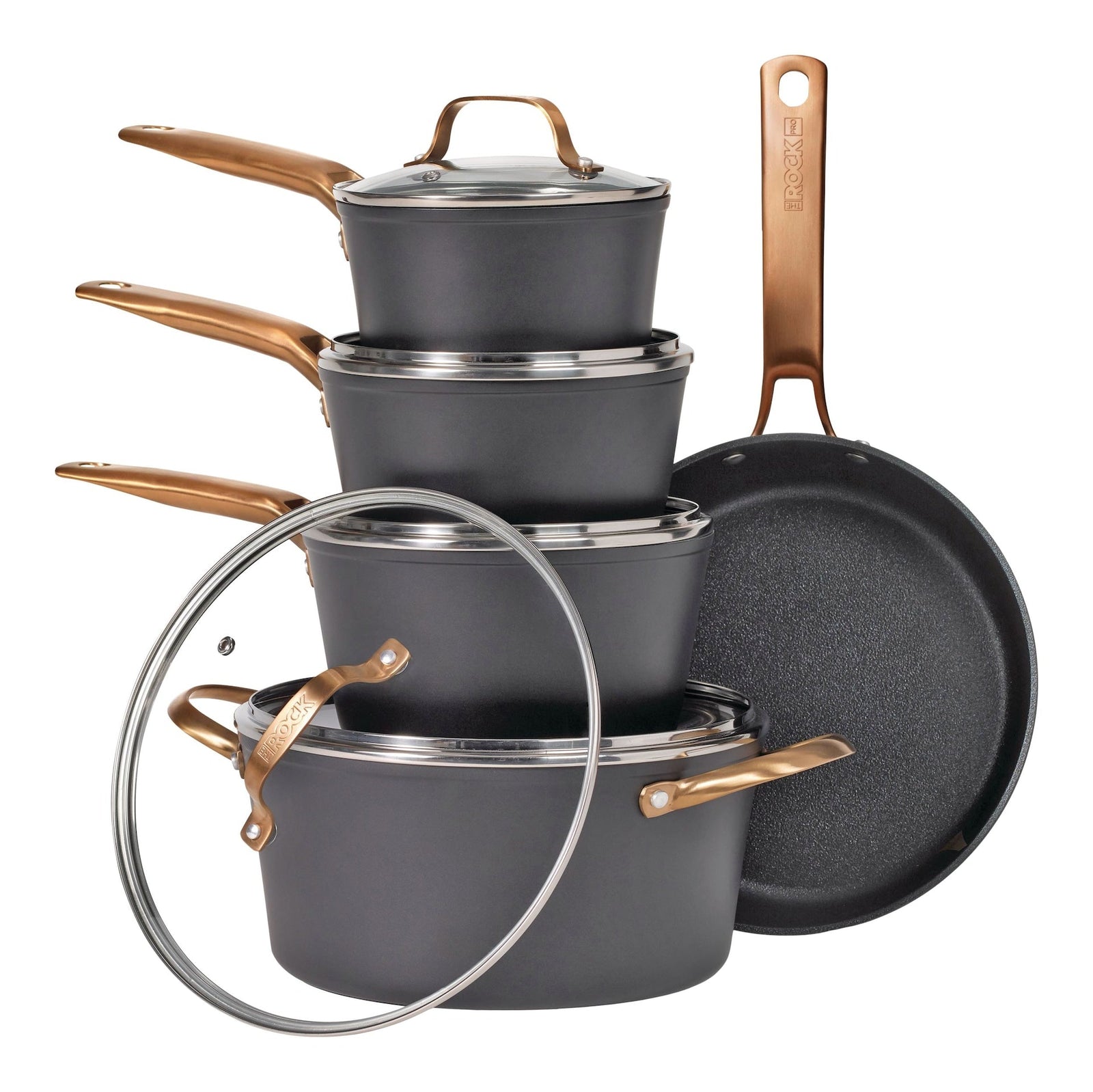 The Rock PRO Cookware Set, Non-Stick, 10-pc I6U5 - product image 2