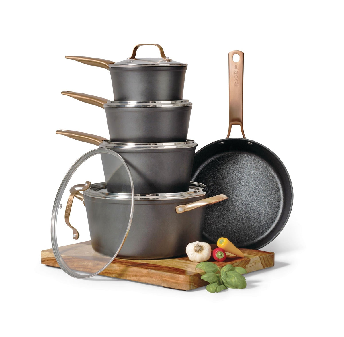 The Rock PRO Cookware Set, Non-Stick, 10-pc I6U5 - product image 4