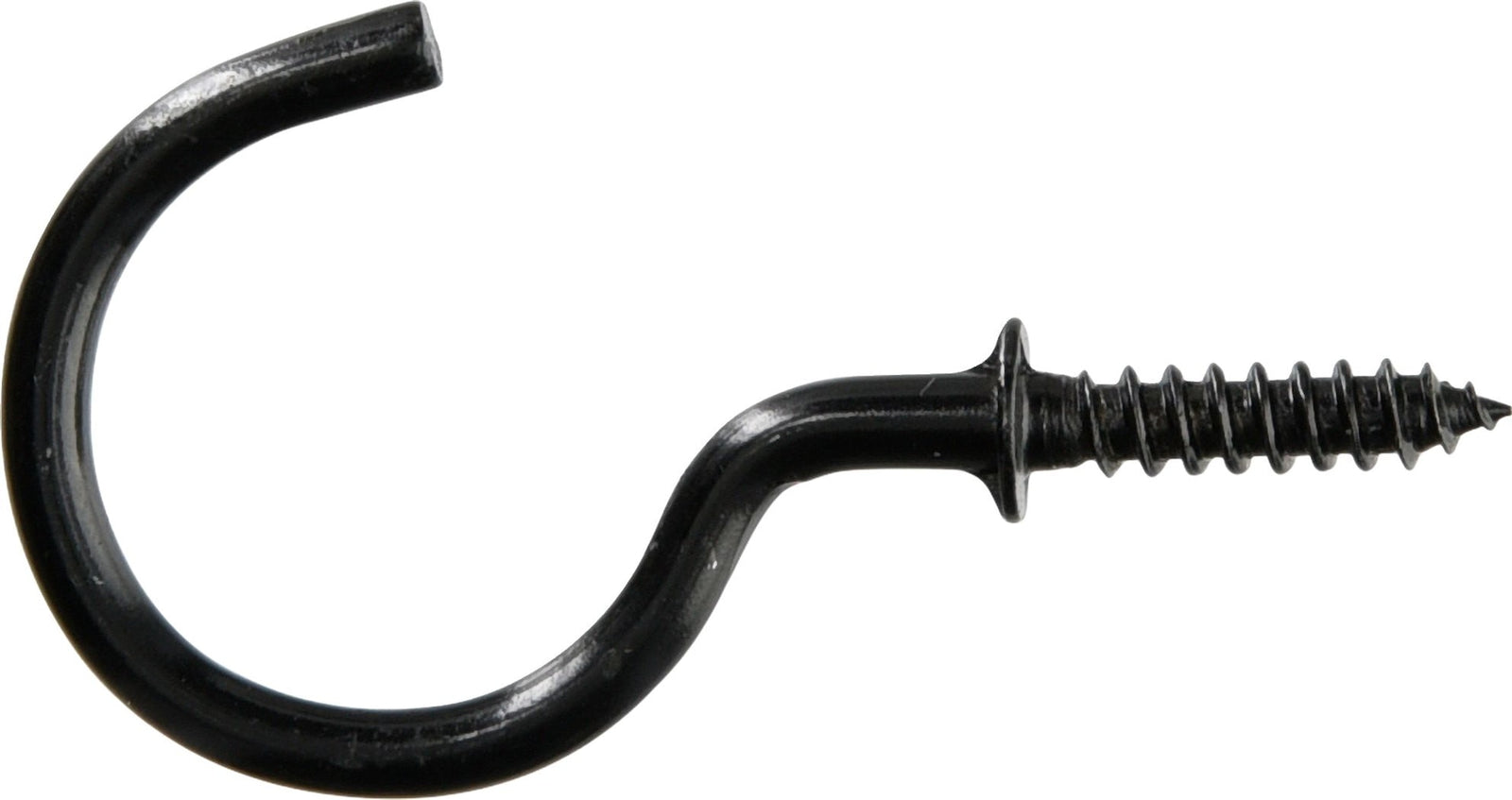 Mug Cup Hook, Half Hook Half Screw, Black, 7/8-in, 40-pk F0N6 - product image 1