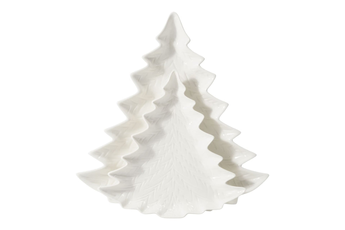 & Co Embossed Porcelain Tree Serving Plates, 2-pk Y6H3 - product image 1