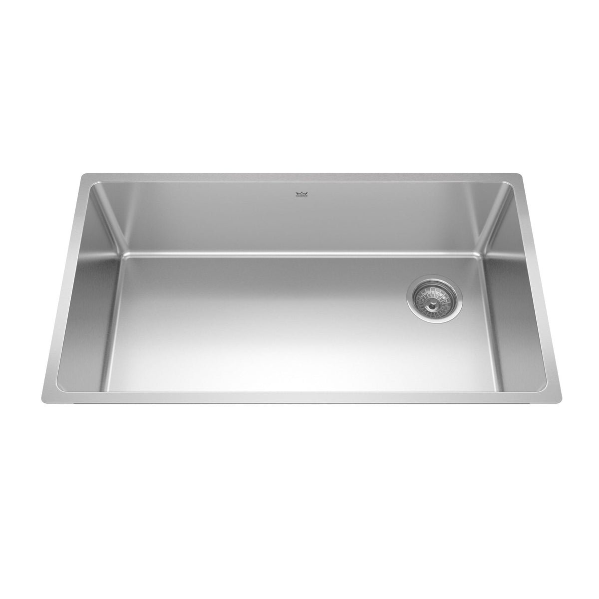 Brookmore Undermount Single Bowl Off Set Waste Kitchen Sink, 32.5-in x 18.1-in x 9-in, Stainless Steel T2A5 - product image 2