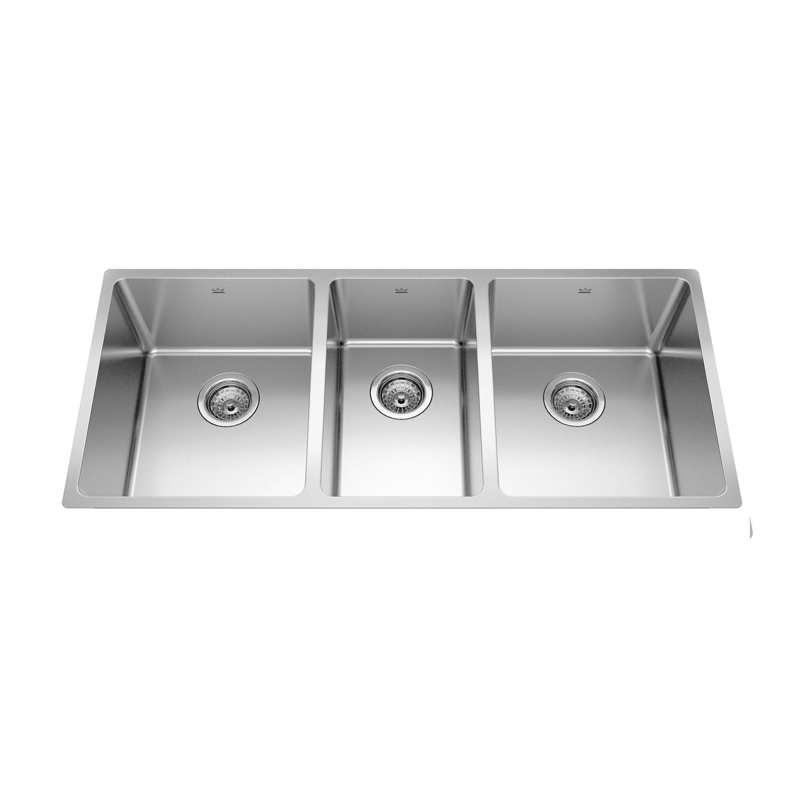 Brookmore Undermount Triple Bowl Kitchen Sink, 41.5-in x 18.1-in x 9-in, Stainless Steel I9I5 - product image 1