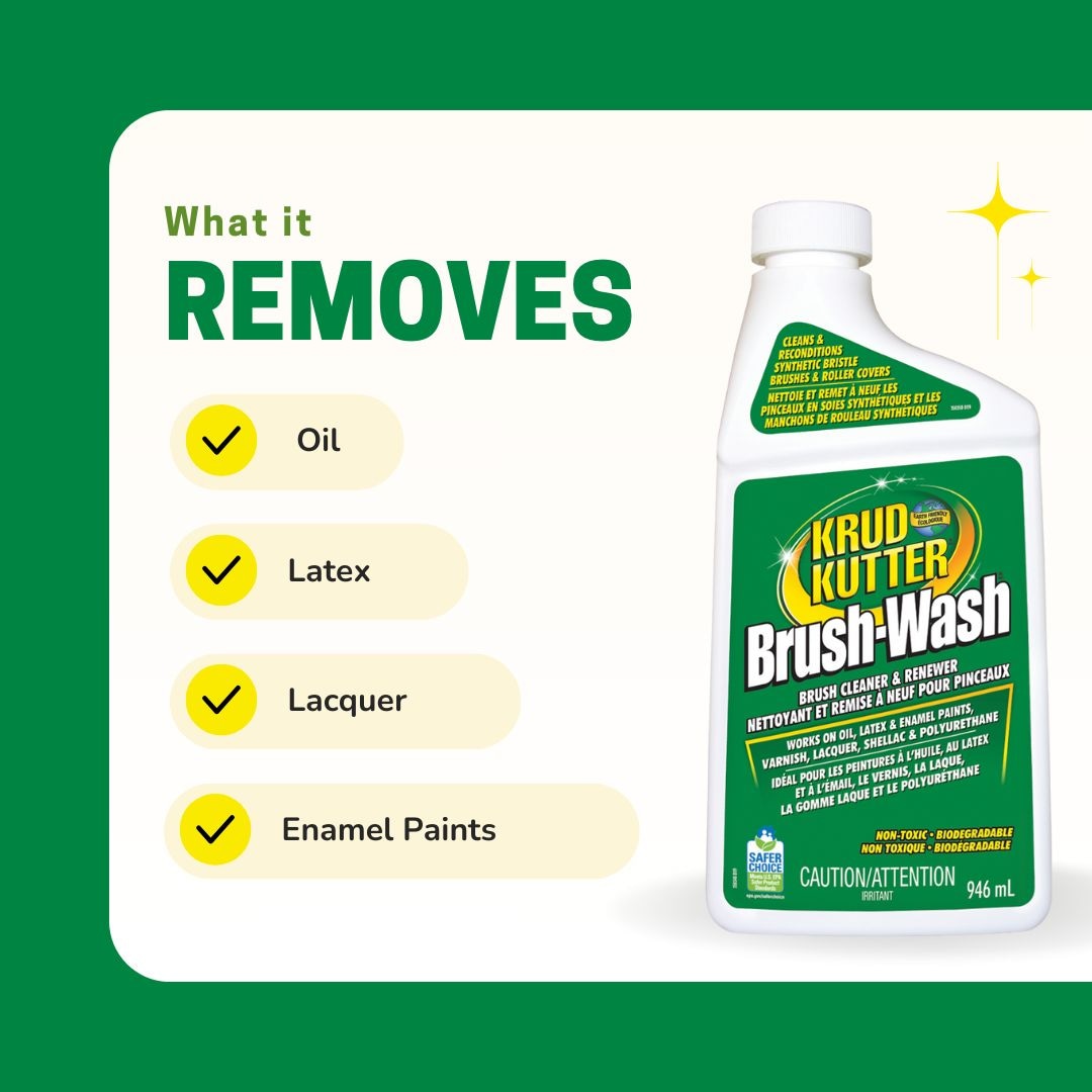 Brush-Wash Cleaner & Renewer For Oil, Latex & Enamel Paint, Non-Toxic, 946-mL G8Y6 - product image 6
