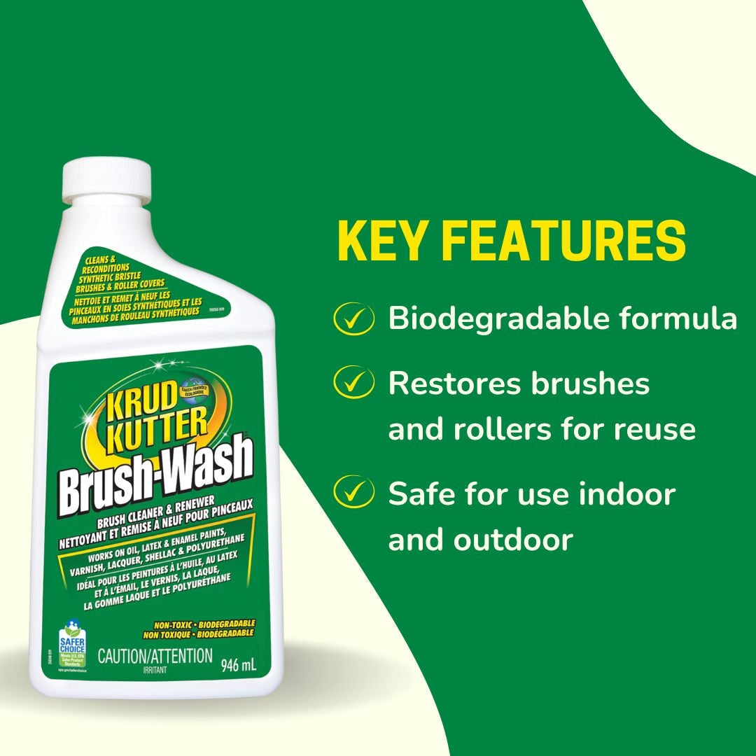 Brush-Wash Cleaner & Renewer For Oil, Latex & Enamel Paint, Non-Toxic, 946-mL X1X6 - product image 7