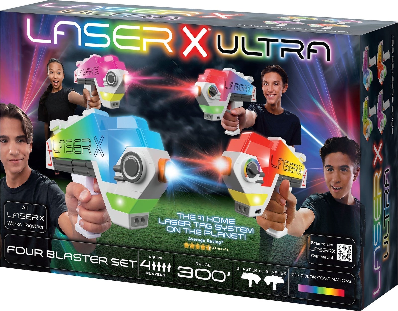 X Ultra 4-Player Toy Blaster Tag Set for Ages 6+ T7A4 - product image 2