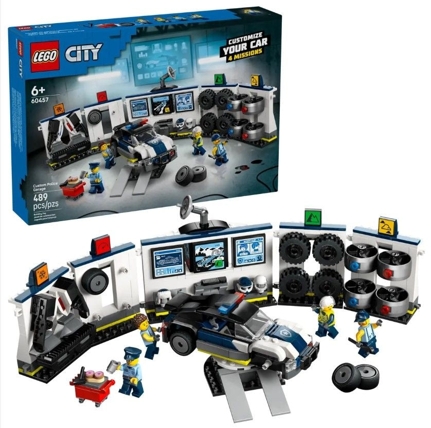 City Custom Police Car Garage - 60457, 489-pcs, Ages 6+ J6C4 - product image 1