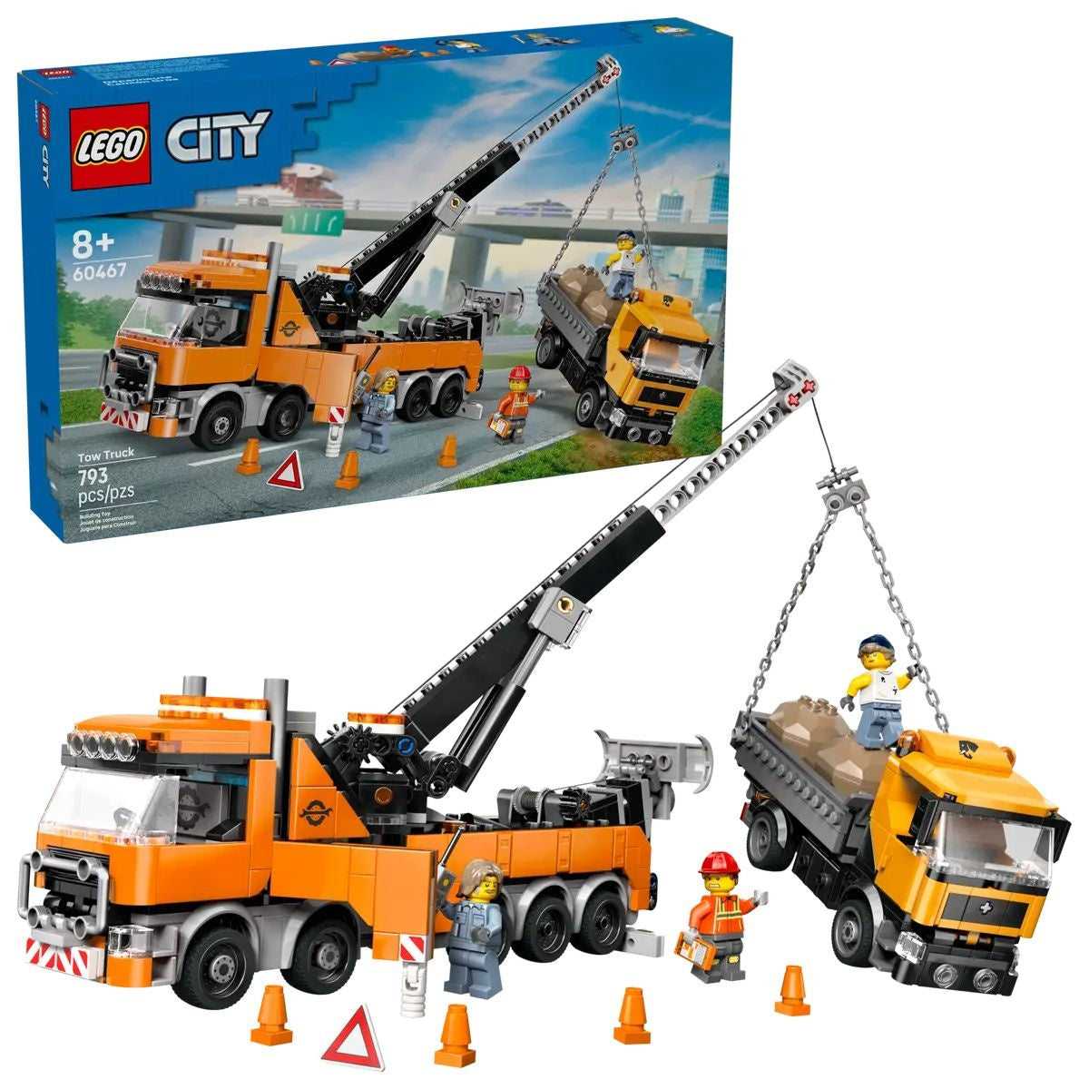 City Heavy-Duty Recovery Tow Truck with Crane - 60467, 793-pcs, Ages 8+ I7X8 - product image 1