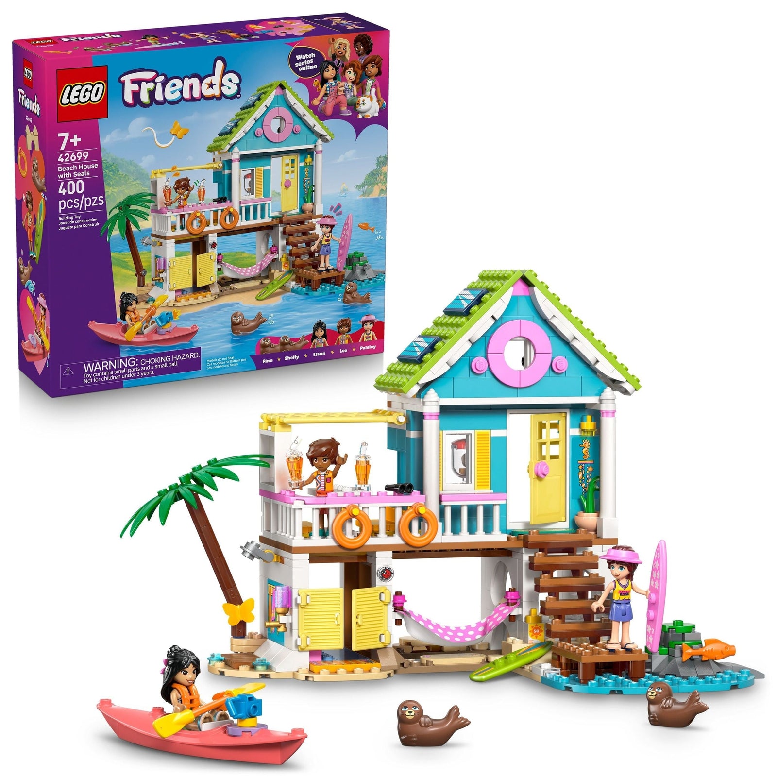 Friends Beach House with Seals - 42699, 400-pcs, Ages 6+ Q6T1 - product image 1