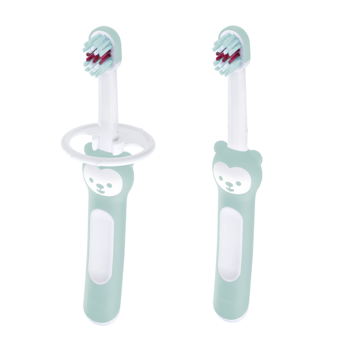 Baby Toothbrush with Safety Shield, Mint Green, 2-pk X4E6 - product image 1