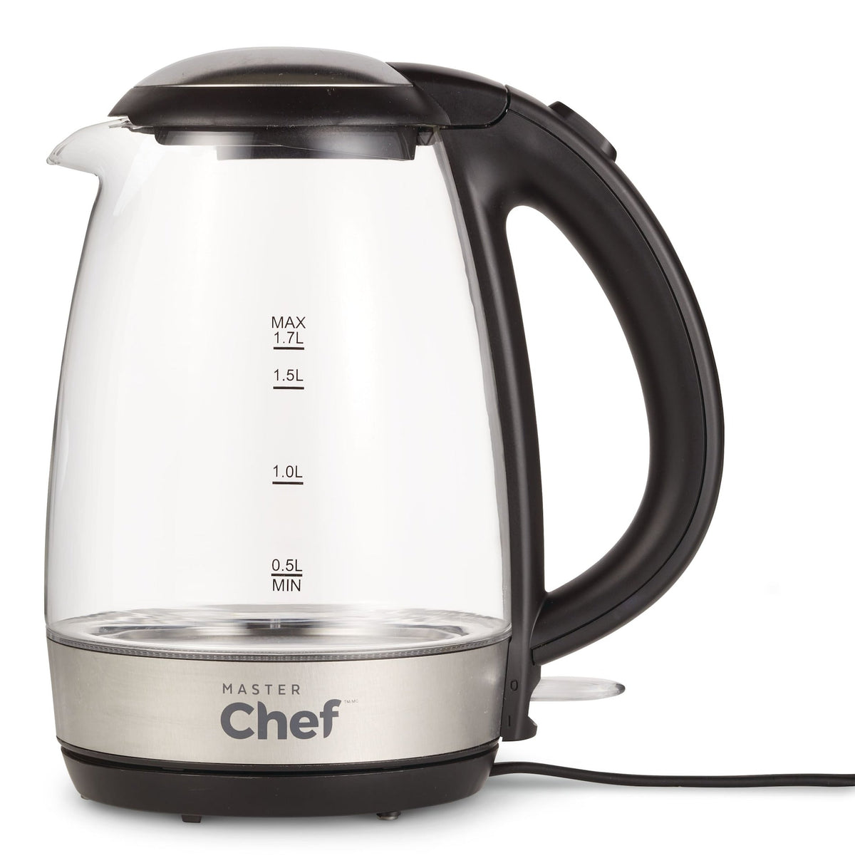 Cordless Electric Kettle with Blue Light, Glass, 1.7L U9D7 - product image 2