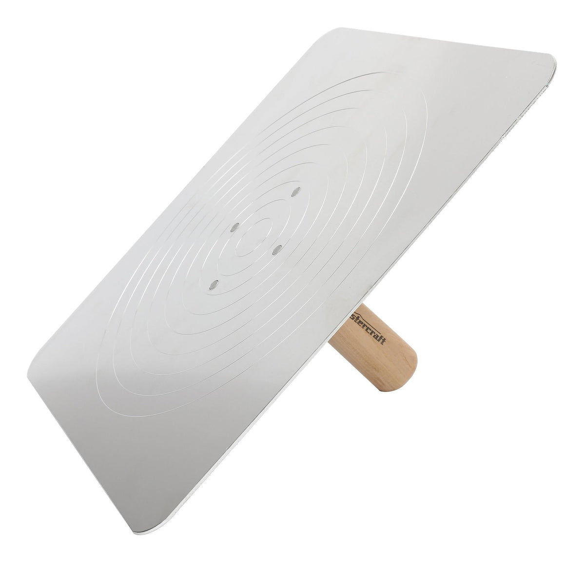Aluminum Hawk, with Wooden Handle, Plaster & Drywall Tool, 13 x 13-in Y6X8 - product image 2