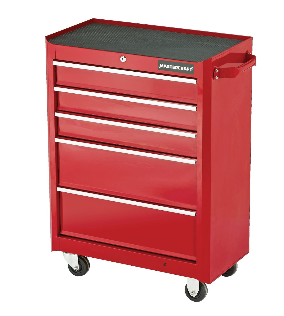 Rolling Tools Storage Cabinet with 5 Drawers, Deep Red, 24-in I7O0 - product image 1