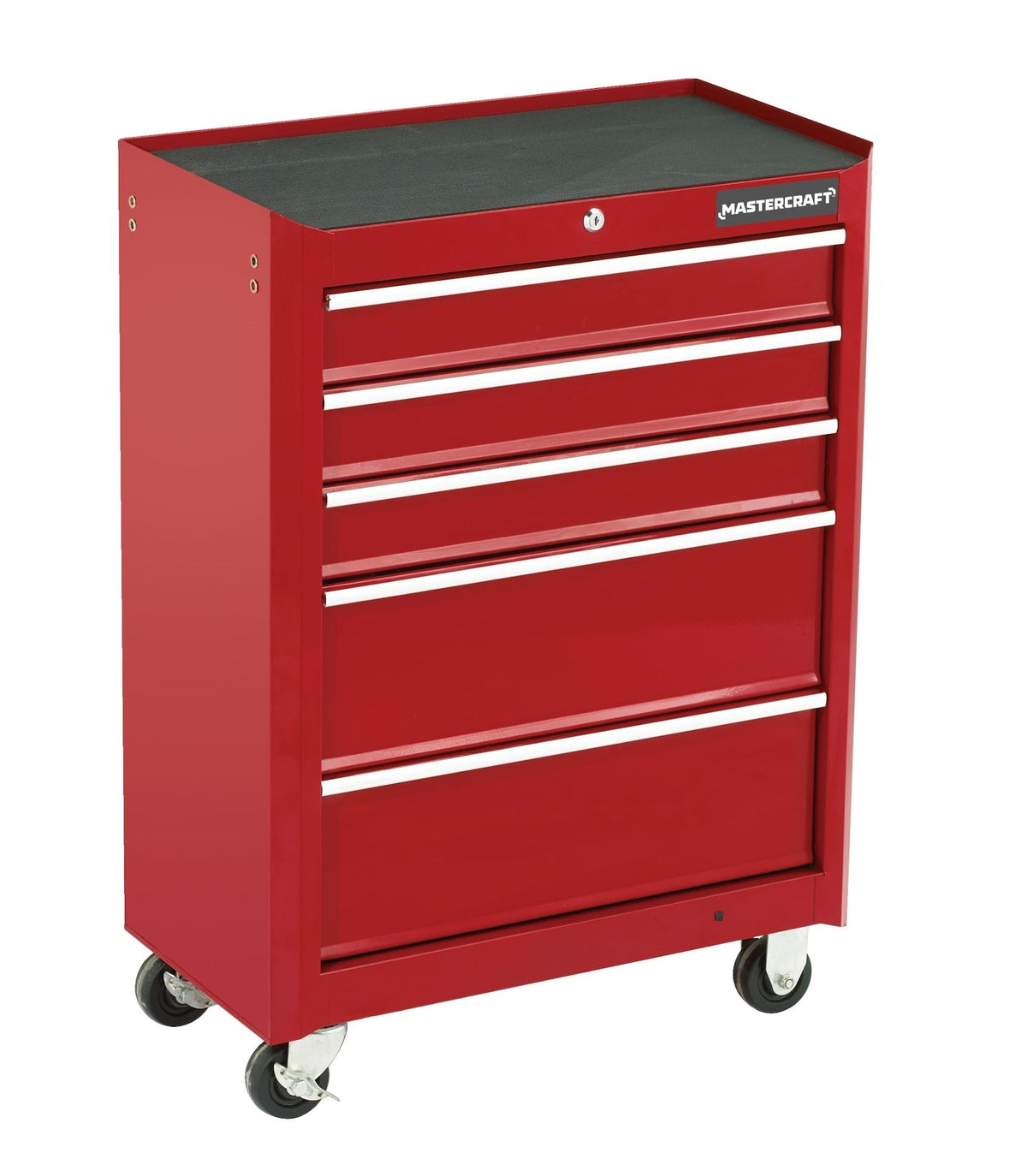 Rolling Tools Storage Cabinet with 5 Drawers, Deep Red, 24-in I7O0 - product image 2
