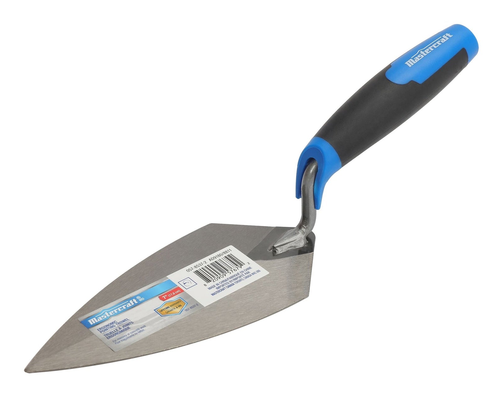 Steel Masonry, Concrete & Brick Pointing Trowel, with Comfort Grip, 7-in T7X2 - product image 1