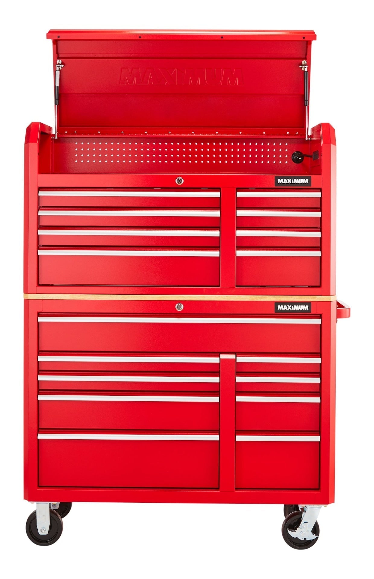 Tool Storage Cabinet, Built-In Power Bar with USB, 9-Drawer, 47-in, Red Q7A5 - product image 6