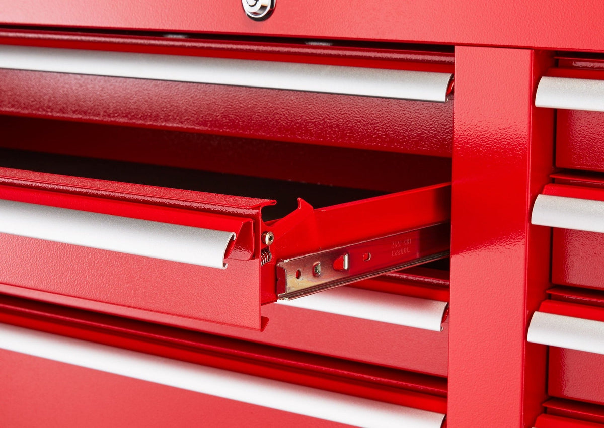 Tool Storage Cabinet, Built-In Power Bar with USB, 9-Drawer, 47-in, Red Q7A5 - product image 7