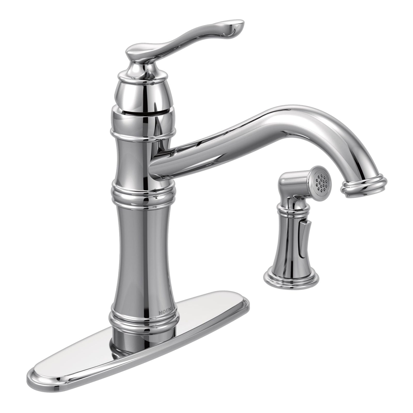 Belfield Single Handle High Arc Kitchen Faucet with Side Sprayer, Chrome Z2T2 - product image 1