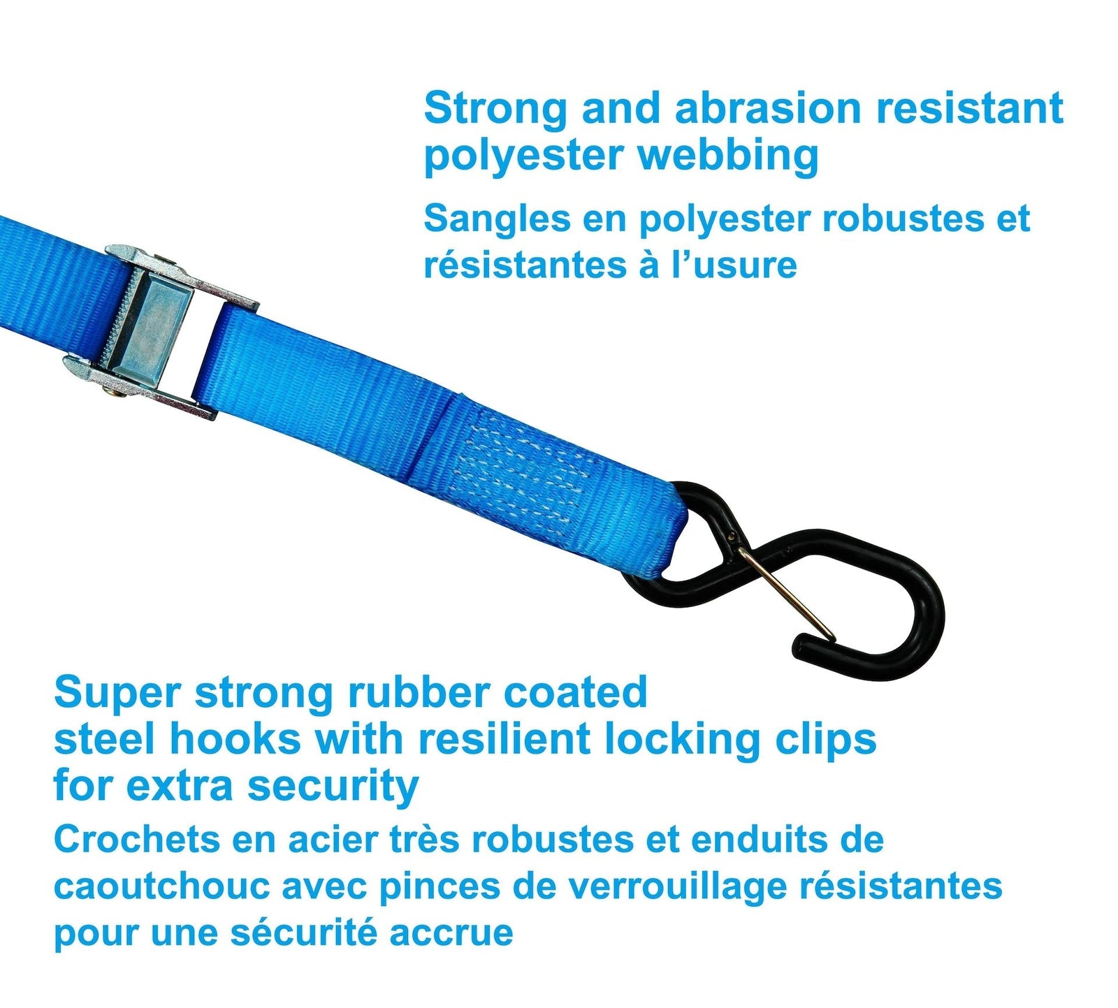 1,200-lb Motorcycle Tie Down Strap, 1 3/8-in x 12-ft G0K3 - product image 7