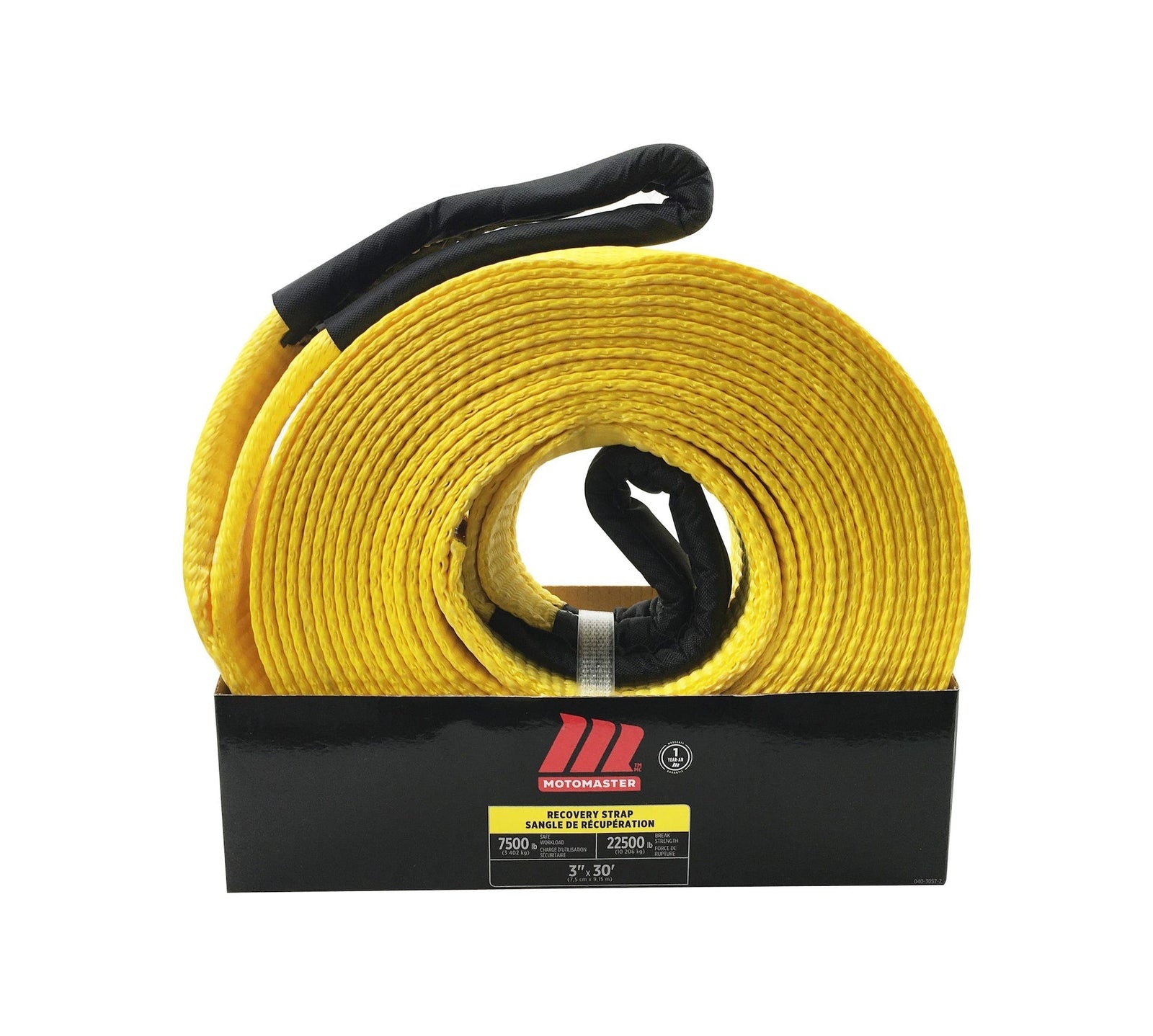 22,500-lb Recovery Strap with Loop Ends, 3-in x 30-ft C7I4 - product image 1