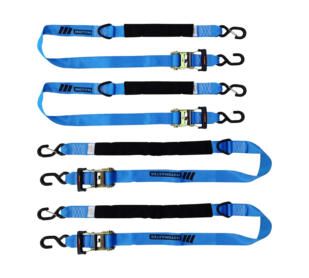 3,600-lb Heavy Duty Ratchet Tie Down Strap, Assorted Sizes, 4-pk G7I9 - product image 2