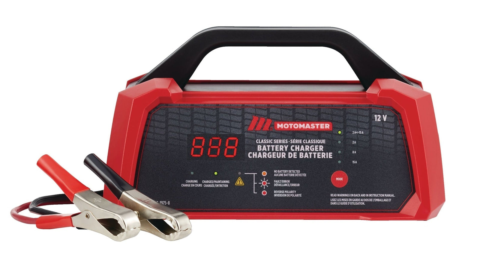 Classic Series Smart Battery Charger/Maintainer, Fully Automatic, 15/8/2-Amp, 12V J3K1 - product image 1