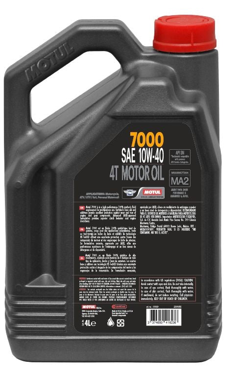 4L 7000 4-Cycle 10W40 Motorcycle Oil H9S3 - product image 2
