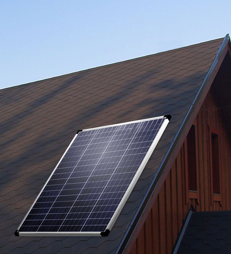 100 Watt, 12V Crystalline Solar Panel Kit with Stand and Charge Controller S7V2 - product image 2