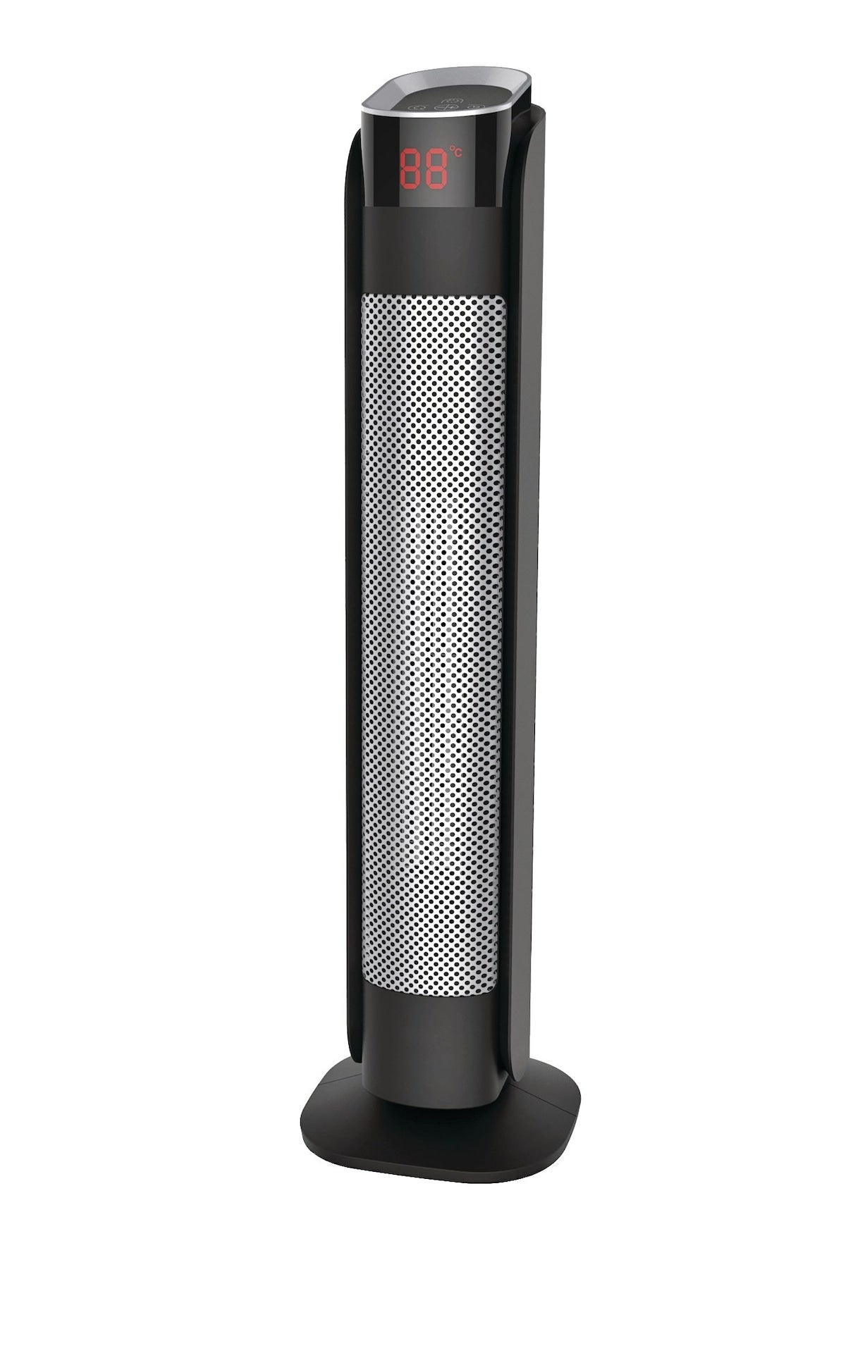 Oscillating Tower Ceramic Heater withRemote Control & Thermostat, 1500W, Black, 24-in G2I6 - product image 1