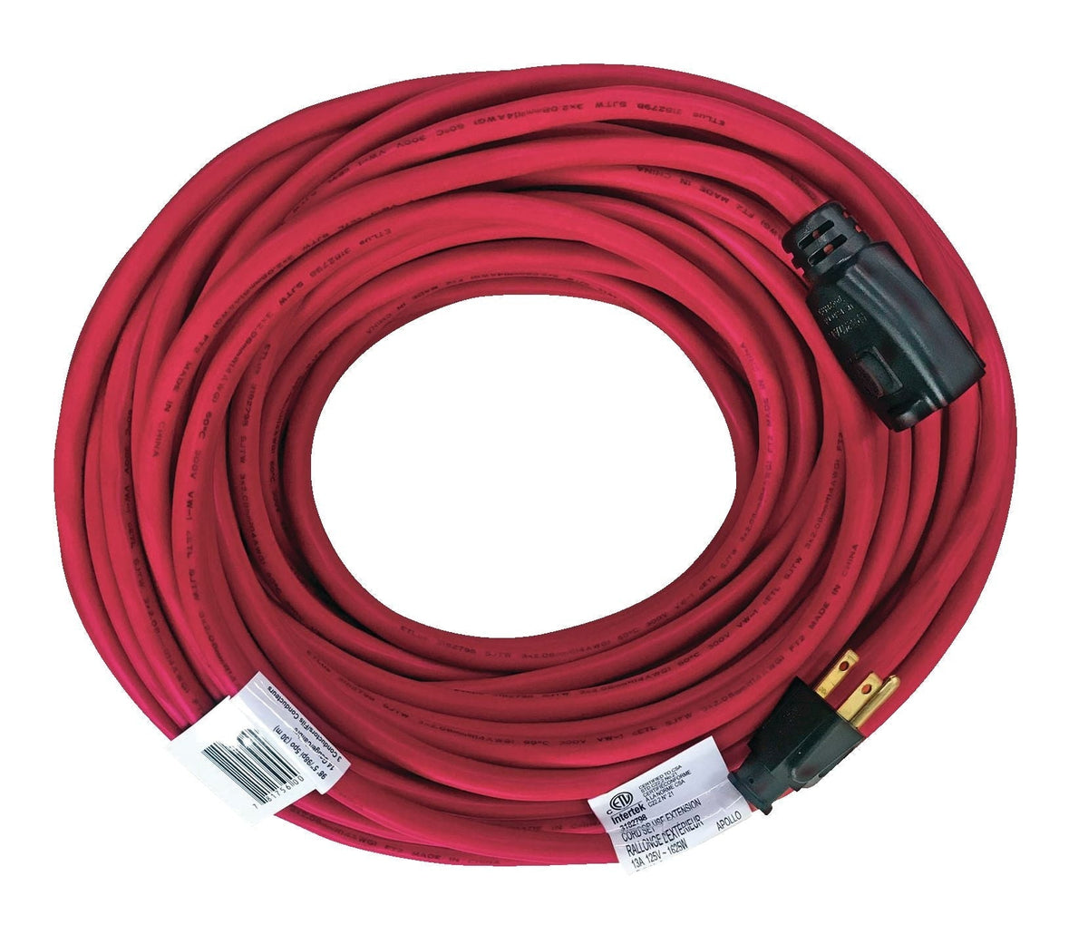 Outdoor Locking Extension Cord with Grounded Outlet, 98-ft 5-in, Red Y4U9 - product image 1