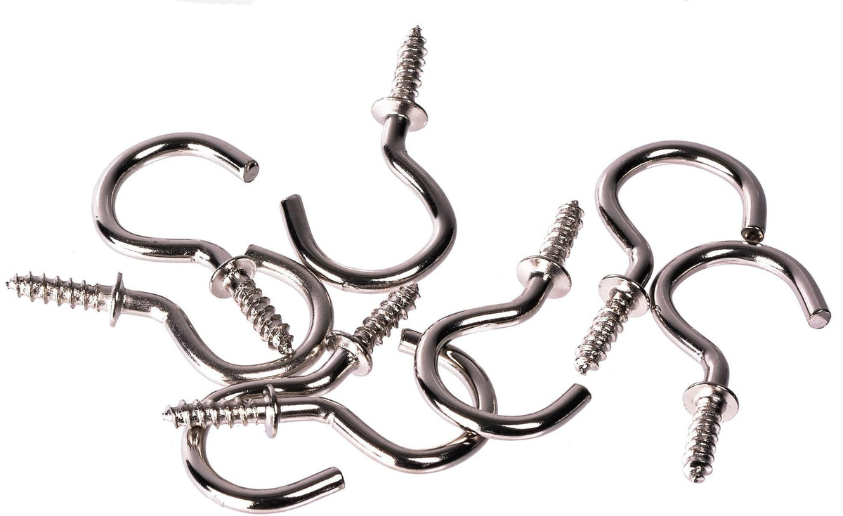 Cup Hooks Set, Nickel, 7/8-in, 40-pk S6E1 - product image 1