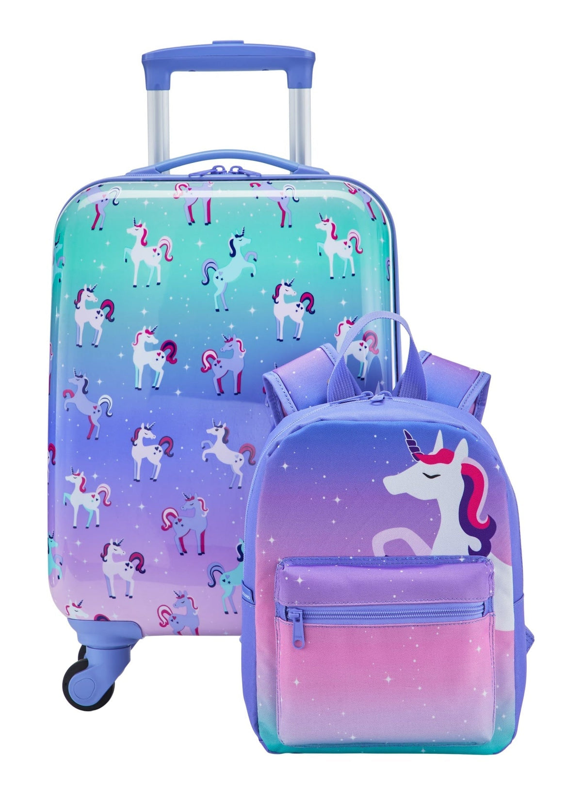 Kids Unicorn Hardside Luggage, 2-pc, Hardside Spinner Luggage, 23-in, Hardside Carry-On Spinner Flex Travel Suitcase,... D5I9 - product image 3