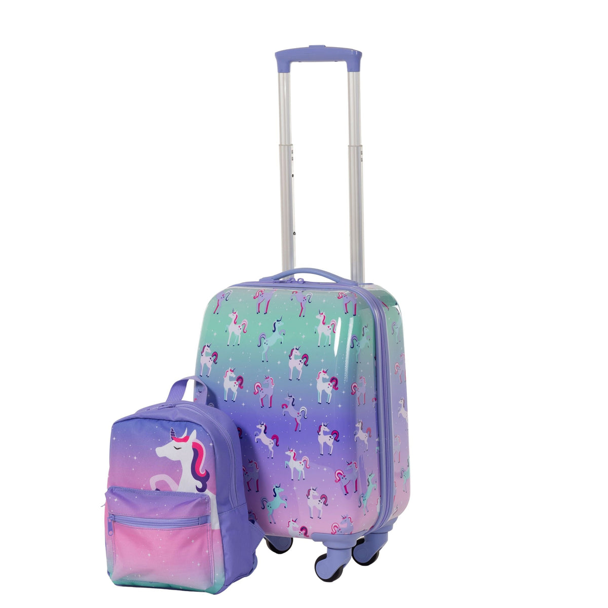 Kids Unicorn Hardside Luggage, 2-pc, Hardside Spinner Luggage, 23-in, Hardside Carry-On Spinner Flex Travel Suitcase,... D5I9 - product image 4