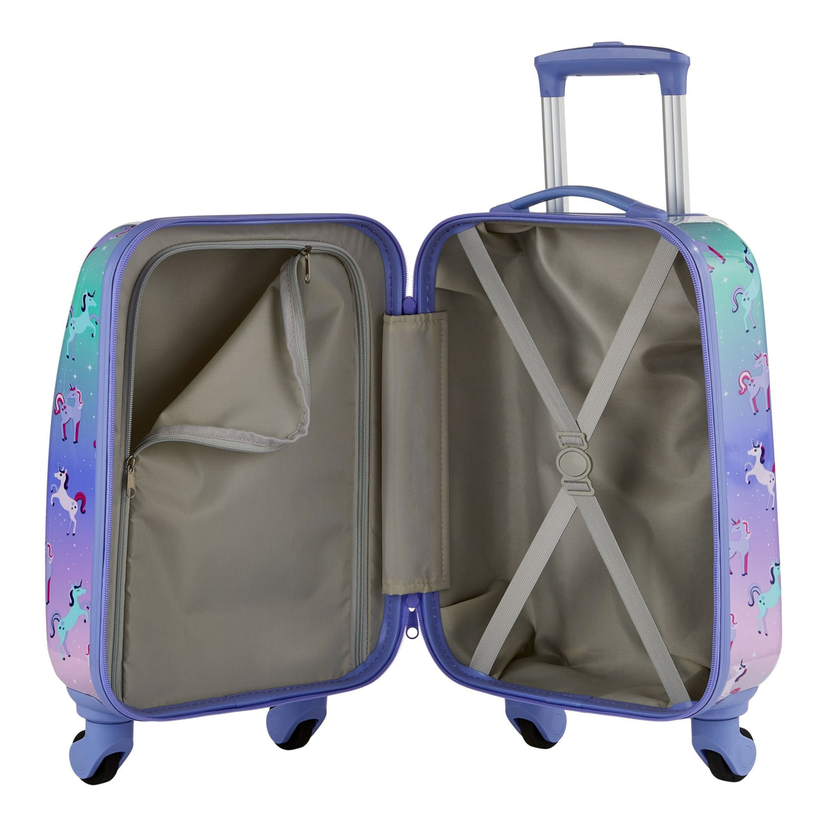 Kids Unicorn Hardside Luggage, 2-pc, Hardside Spinner Luggage, 23-in, Hardside Carry-On Spinner Flex Travel Suitcase,... Z5L0 - product image 7