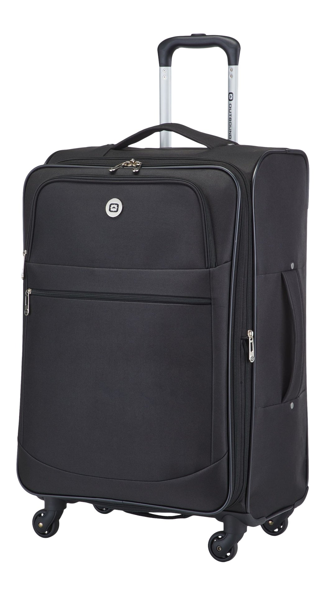 Softside Spinner Wheel Medium Travel Luggage Suitcase, Black, 24-in N8M5 - product image 1