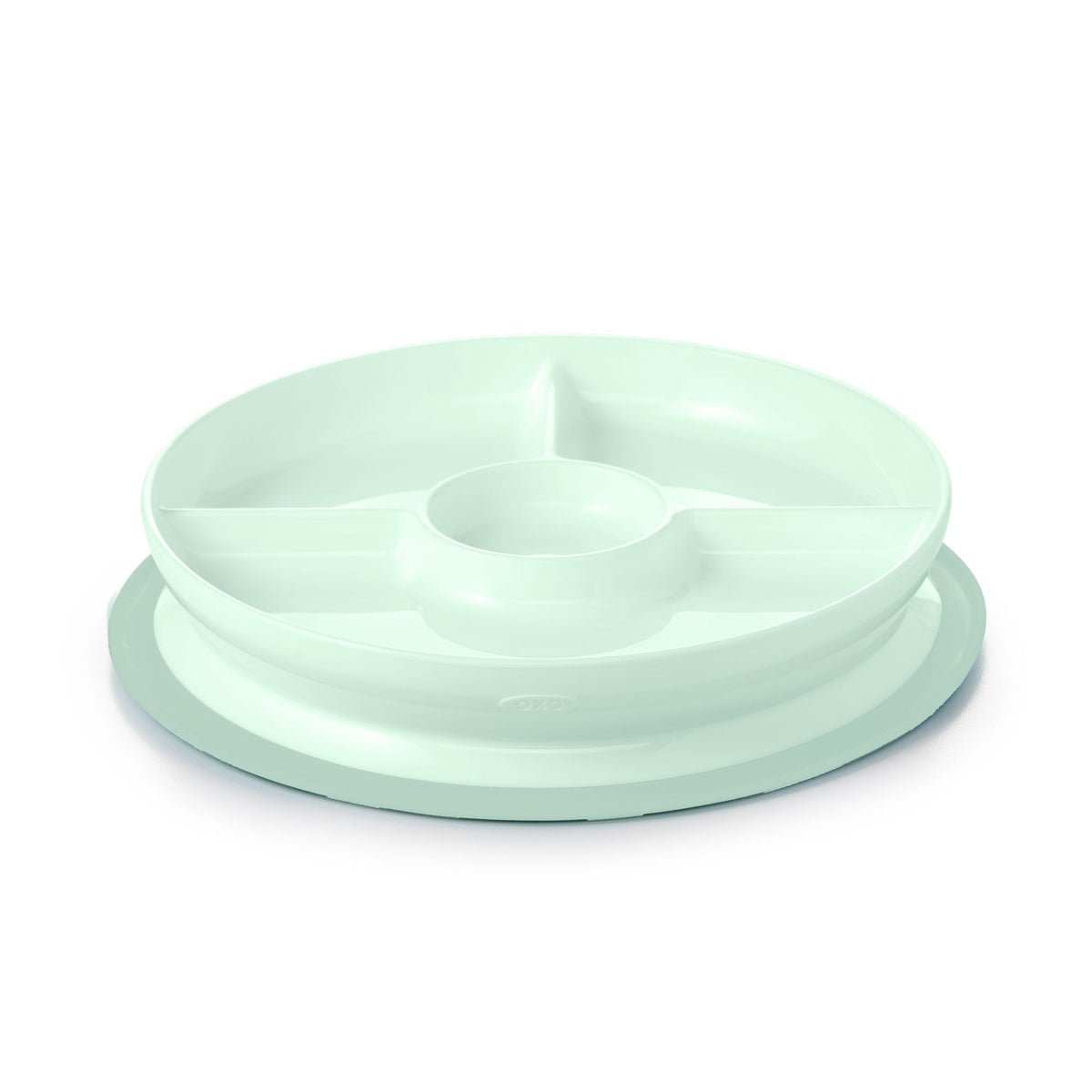 Tot Stick & Stay Divided Plate, Opal E0C1 - product image 1