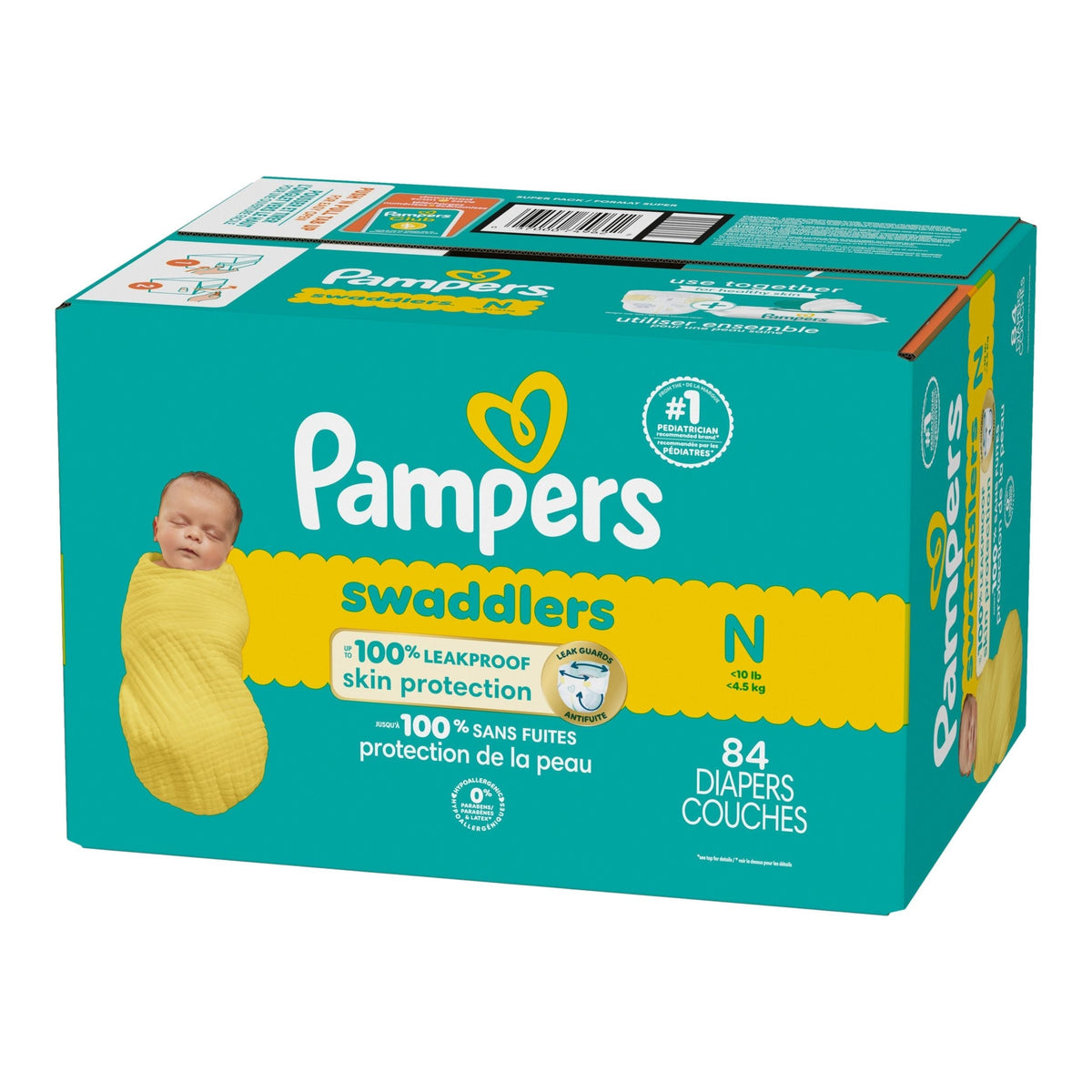 Swaddler Size 0 Newborn Baby Diapers, 84-pc P2W1 - product image 1