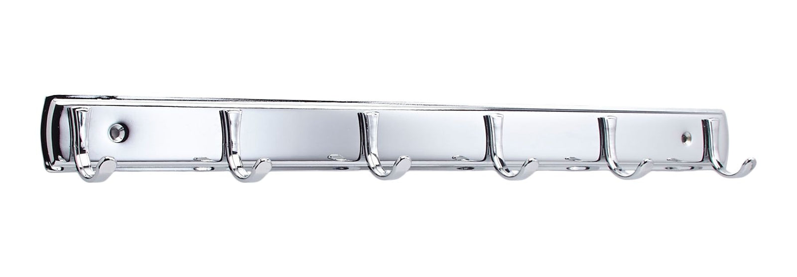 Stainless Steel 6-Hook Rail, Chrome, 19-in X0H4 - product image 1