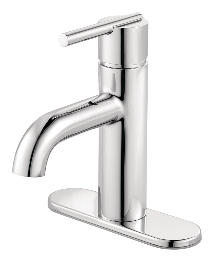 Fullerton Single Handle Single Hole 4-in Centreset Bathroom Sink Faucet, Push & Seal Drain, Chrome T9U8 - product image 2