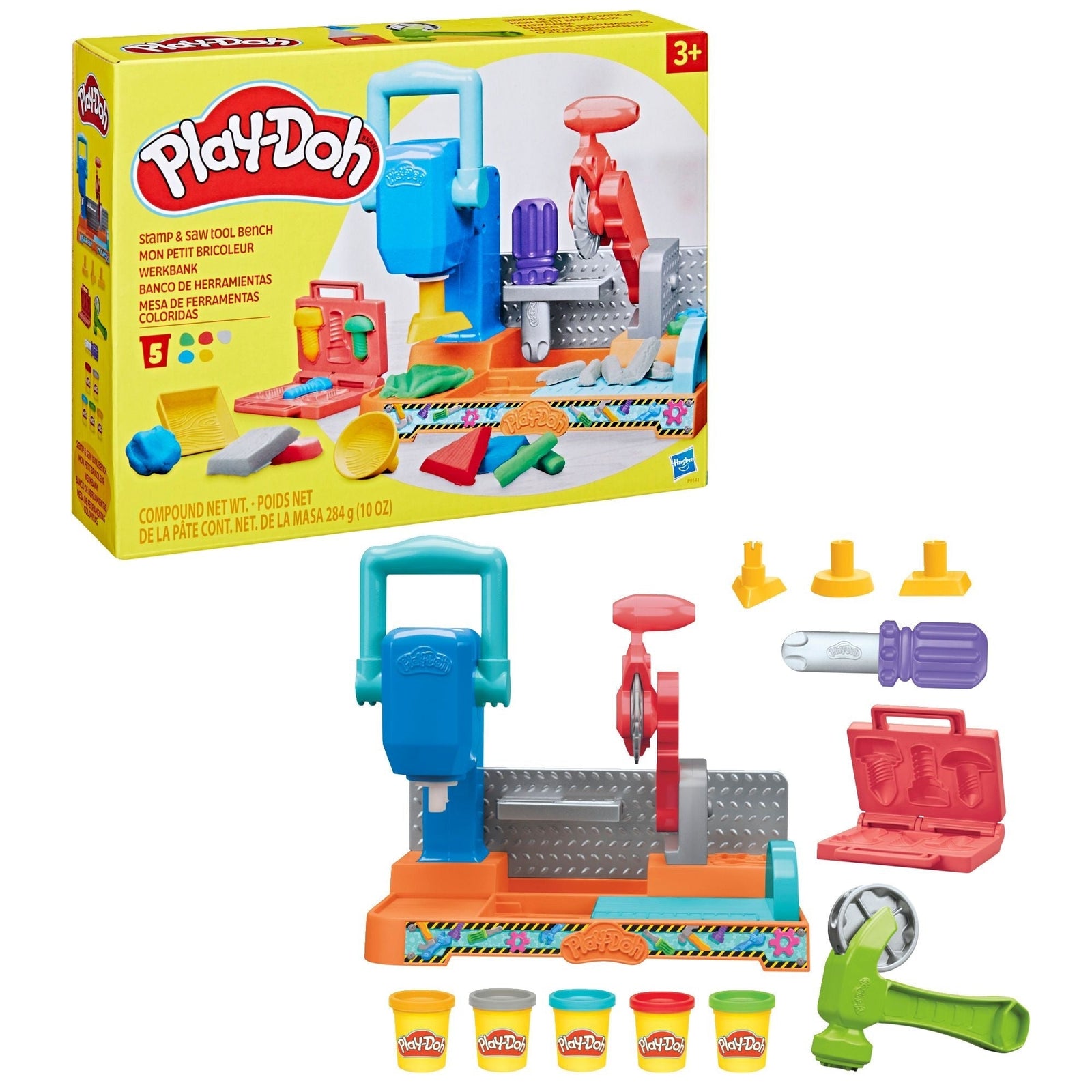 Stamp & Saw Tool Bench Playset, Ages 3+ Z0K0 - product image 1