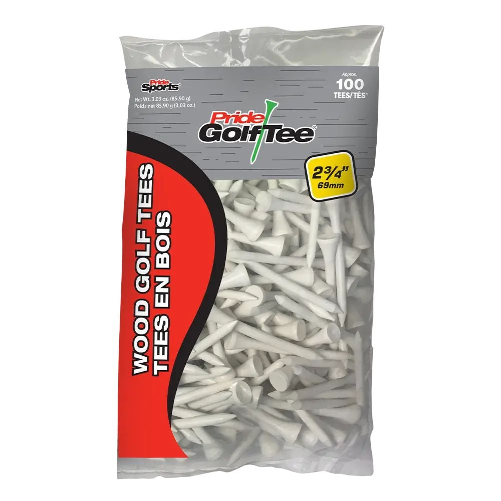 Biodegradable Hardwood Golf Tee, 2-3/4-in, 50-pk, White X3D9 - product image 1