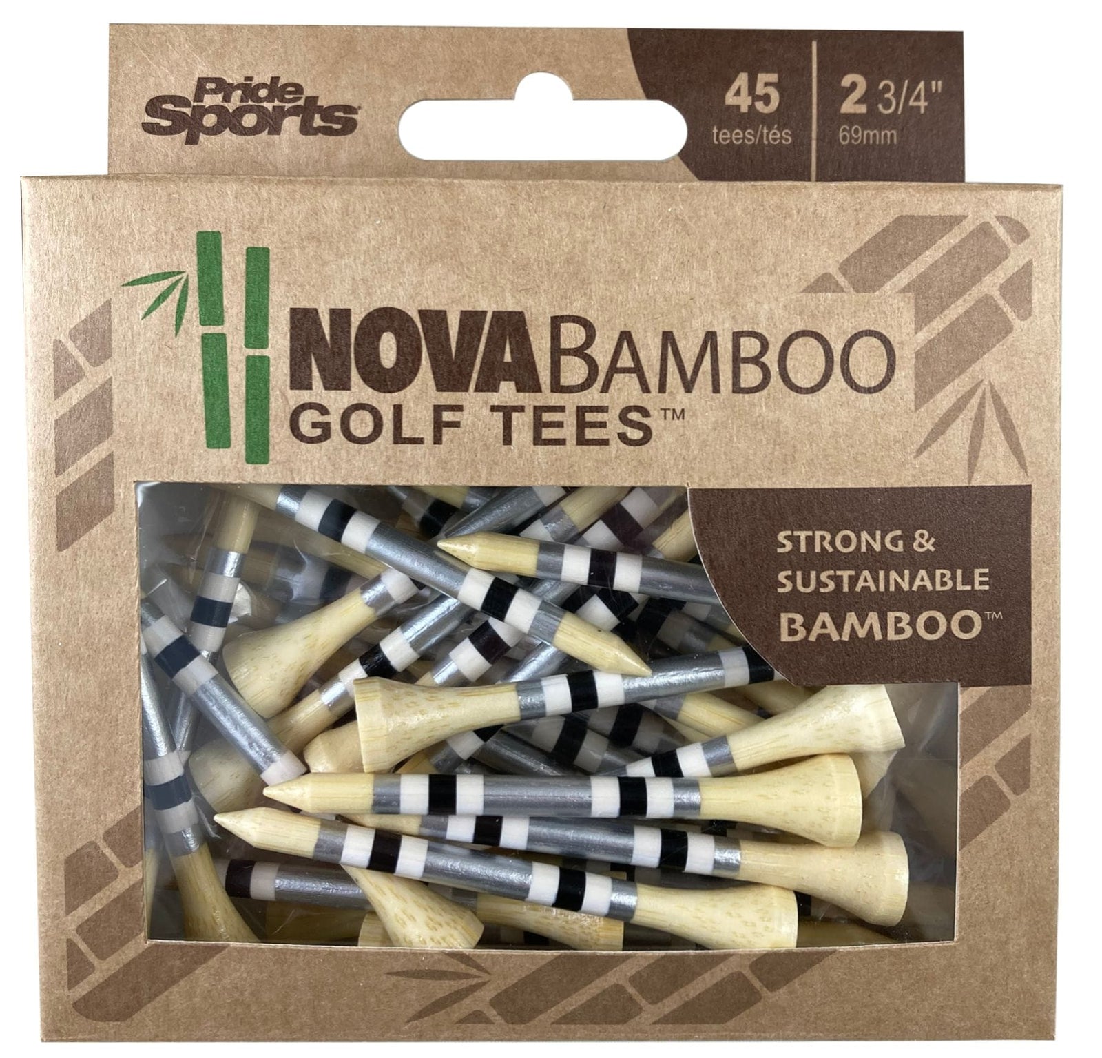 Nova Bamboo Golf Tee, 2 3/4-in, 45-pk B6D9 - product image 1