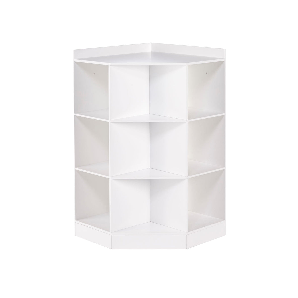 Home Kids' Playroom Corner Cabinet with 6 Toy Storage Cubbies & 3 Shelves, White Z8V3 - product image 1